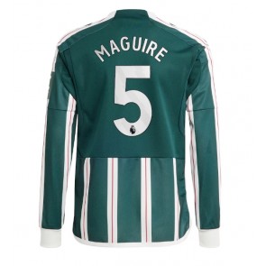 Manchester United Harry Maguire #5 Venkovní Dres 2023-24 Dlouhý Rukáv